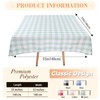 Gingham Tablecloths Polyester 55x55 Inch,Square Checkered Table Cloth Antiwrinkle for