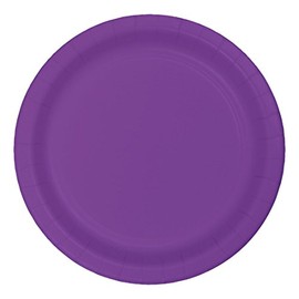 Creative Converting Disposable Amethyst Lunch Plate, Party Supplies,7", 20ct