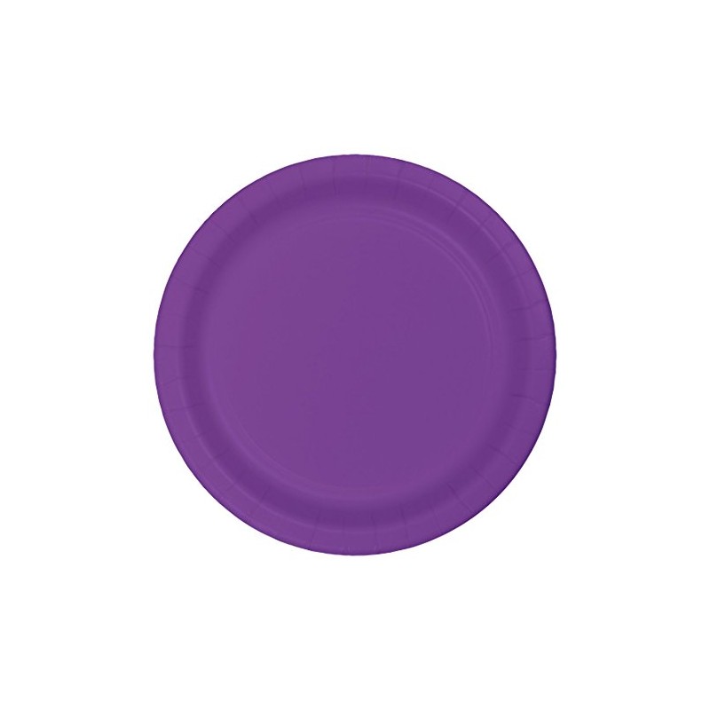 Creative Converting Disposable Amethyst Lunch Plate, Party Supplies,7", 20ct