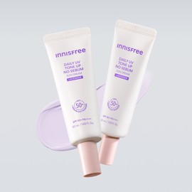 Innisfree [Fadefree_Ayoung Kim PICK] Innisfree Daily UV Tone-Up No-Sebum Sun Cream SPF50+PA4+ (Lavender) 50ml, 2 units / [파데프리_김아영PICK] 이니스프리 데일리 UV 톤업 노세범 선크림 SPF50+PA4+ (라벤더) 50ml, 2개