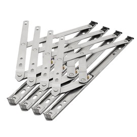 I-EASYDWW Casement Window Hinges - Stainless Steel, 2mm Thick, 18.5mm Groove, 12 Inch, 2 Pair