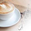 QWORK 5 Pack Glass Stirring Spoons – Crystal Clear Borosilicate