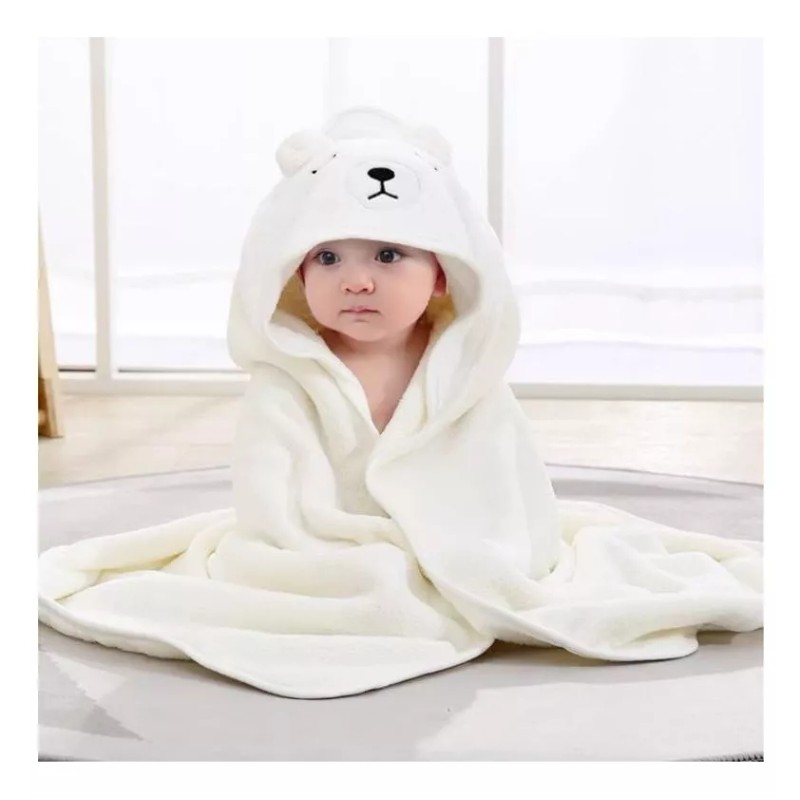 Compraymas Toalla Para Bebe Animales 80x80cm Con Gorro O Capucha