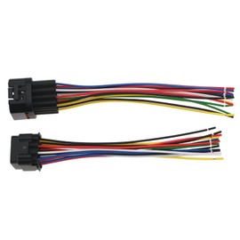 eMagTech 1 Satz 16-polige Stecker- Und Buchsenkabel 18 AWG Wasserdichter Elektrischer Anschlussstecker für Auto-LKW-Beleuchtungssysteme 15 cm