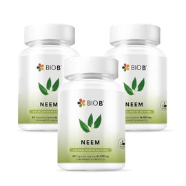 Bio B | Neem 3 Pack de 60 cápsulas veganas cada uno