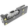 PrimeMatik - Door patch fitting. Lower corner hinge in aluminum