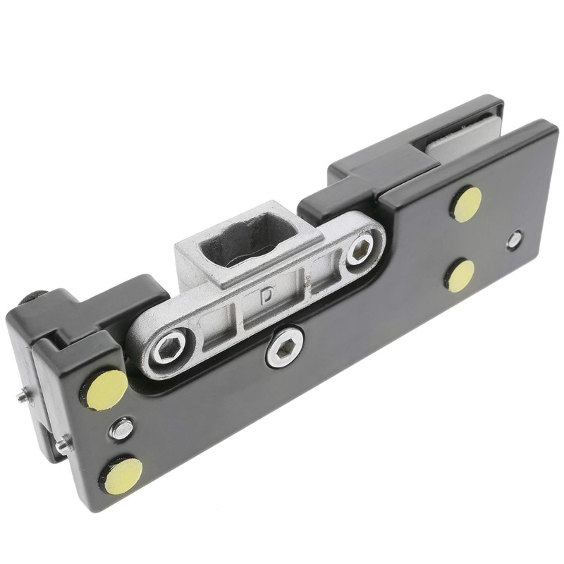 PrimeMatik - Door patch fitting. Lower corner hinge in aluminum