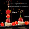 100 Pcs Bamboo Cocktail Picks, Skewers for Appetizers, Charcuterie Accessories,
