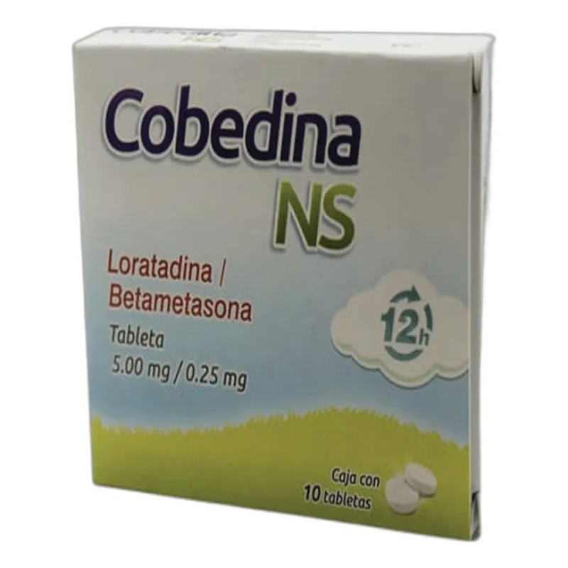 Cobedina-ns 12h C/10 Tabs. 5.0/0.25 Mg. Pack De 2