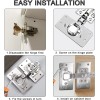 NoBrand 4Pack Cabinet Hinge Repair Plate with 2Pack Full Overlay