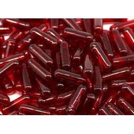 Capsules Express Size 00 Clear Red Empty Vegan/Vegetabl - 10,000