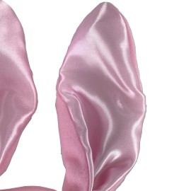 Novelty Giant Pink Plush Bunny Rabbit Ears Headband & Fluffy Pink Tail Costume Set