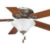 Progress Lighting 2-Light Ceiling Fan Light, Trinity Collection, Indoor, P2628-01WB,