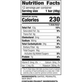 Larabar Peanut Butter Cookie, Gluten Free Vegan Fruit & Nut Bars, 12 ct