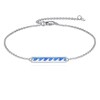 YAFEINI Wave Bracelet S925 Sterling Silver Opal Wave Bracelets Ocean
