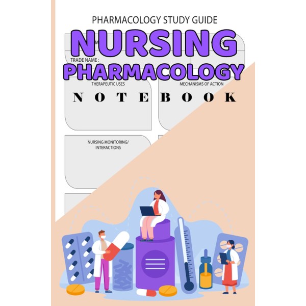 Nursing Pharmacology Blank Medication Template Notebook: The Perfect Blank Notebook