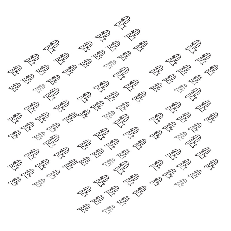 100pcs Cat Shape Paper Clips Increased Slip Resistance Rustproof Metallic