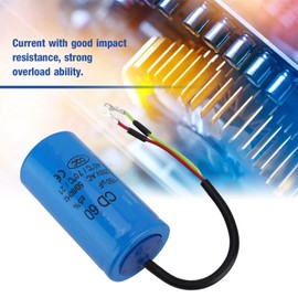 CD60 Capacitor Universal Microfarad Start Run Motor Capacitor with 250V AC 150uF 50/60Hz Supply Line for Motor Air Compressor