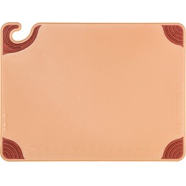 San Jamar CBG152012 Saf-T-Grip Co-Polymer Standard Size Cutting Board, 20" Length x 15" Width x 1/2" Thick, Brown