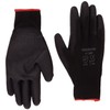 Warrior PU Coated Nylon Work Gloves,NB7/S (Size 7/Small) Black, Set