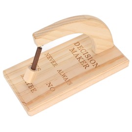 Wooden Magnetic Decision Maker Portable Innovative Oscillating Magnetic Selector Swing to Find Answer for Indecisive Person