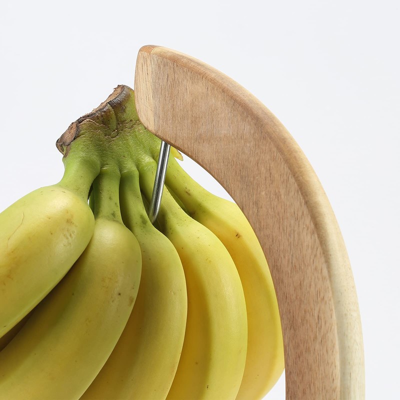 everous Banana Hanger black Marble Base,Modern Banana Holder Tree Stand