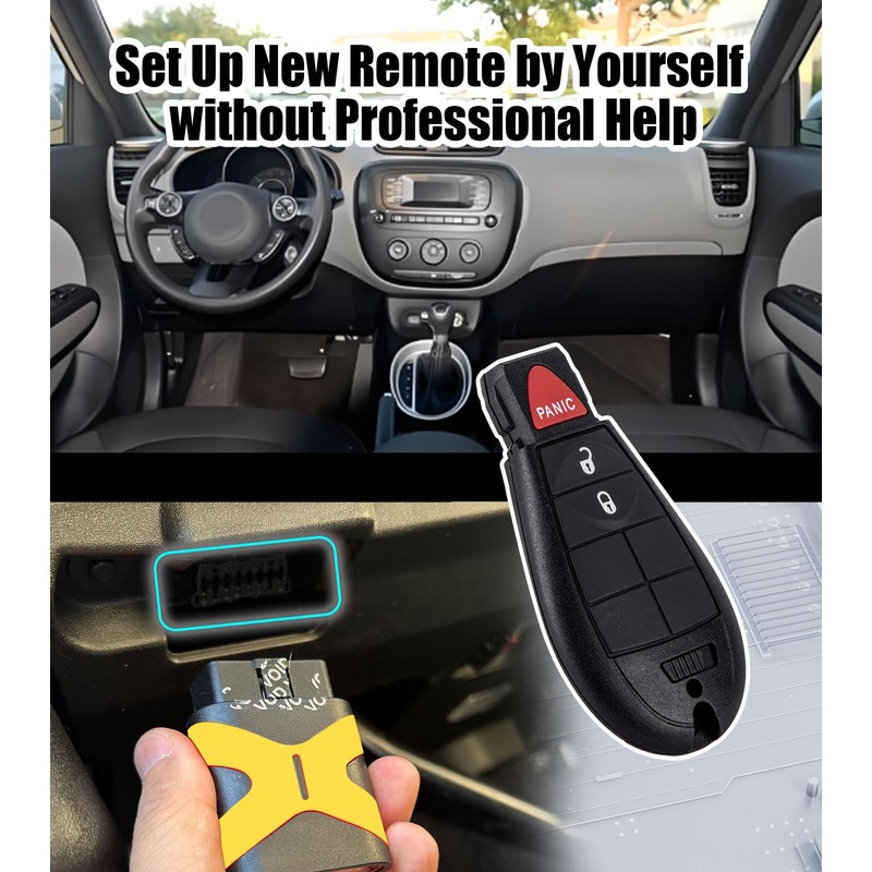 Remote2program Car Key Remote Keyless Entry Self Programmable Remote Control