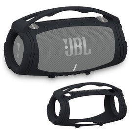 Silicone Cover Case Compatible with JBL Xtreme 3 Portable Bluetooth Speaker, Soft Skin Sleeve for JBL Xtreme 3 Bluetooth Speaker(Black Case for Xtreme 3)