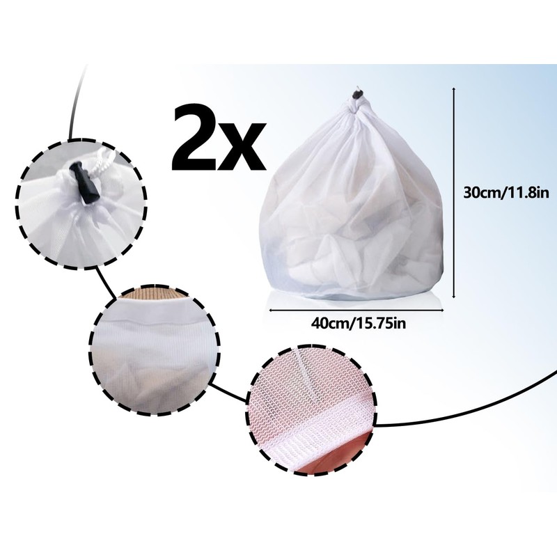 KAPSING Pack of 2 Laundry Nets, 30 x 40 cm