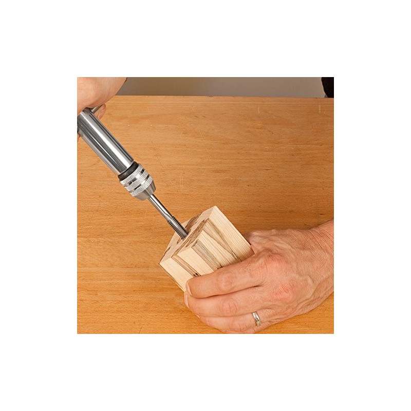Peachtree Woodworking Bottle Stopper Tap, Drill Bit & Handle Set