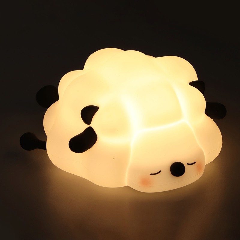 Night Lamp Cute Cartoon Sheep Modeling Three Speed Lighting Eye