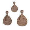 AIMALL 3pcs Boho Wall Hanging Baskets Set – Handwoven Jute