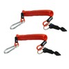 2pcs Trailer Breakaway Cable, 6FT High Rebound Spring Trailer Emergency