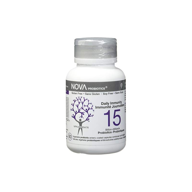 Nova Probiotics Daily Immunity 15 Billion 60 Vcaps