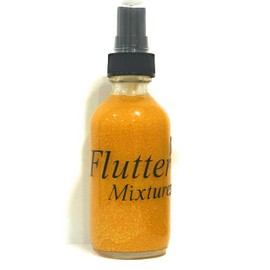 FLUTTER MIXTURES All Natural Glitter Moisturizing Body Spray in Gold, Rose Gold, and Diamond 2 Ounces (Pack of 1) (Gold)