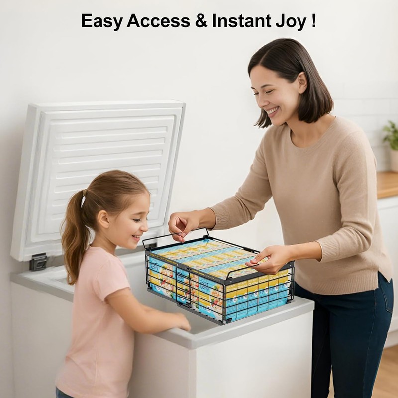 iSPECLE Freezer Organizer Bins for 10 to 20 Cu.Ft, 2