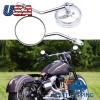 Unbranded Round Rearview Mirrors for Harley-Davidso