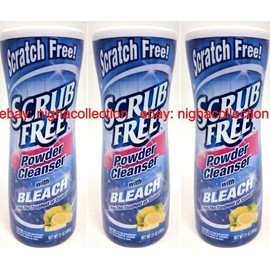 BrandsAMG LOT 5 ScratchFree Scrub Free Powder Cleanser w/ Bleach Lemon Scent 21ozEa SEALED