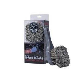Chemical Guys Wheel Works Cepillo para ruedas y carrocería de uso medio (apto para coches, camiones, SUV, autocaravanas, motocicletas y más) Gris