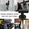 ULIBERMAGNET Coat Hooks for Hanging,2PCS Magnetic Mount Coat Hanger Hooks,Anti-Slip
