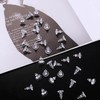 100pcs Earring Backs, 0.43x0.31 Inch Plastic Back Earring Studs Clear