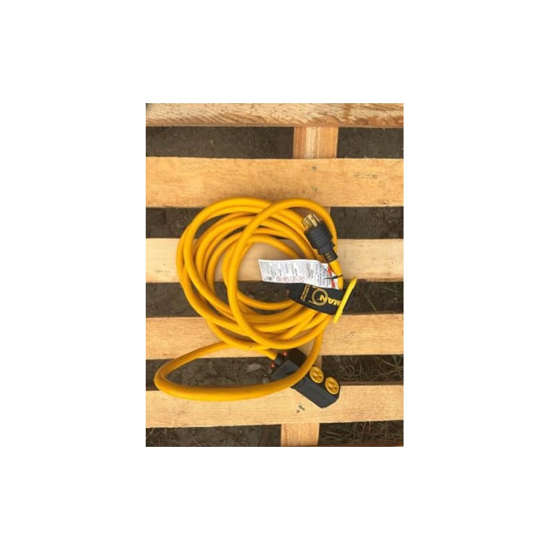 Heavy Duty L14-30P to (4) 5-20R 25' Cord