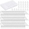 Earring Hooks Set, 100 Pieces 925 Silver Earring Hooks, 100