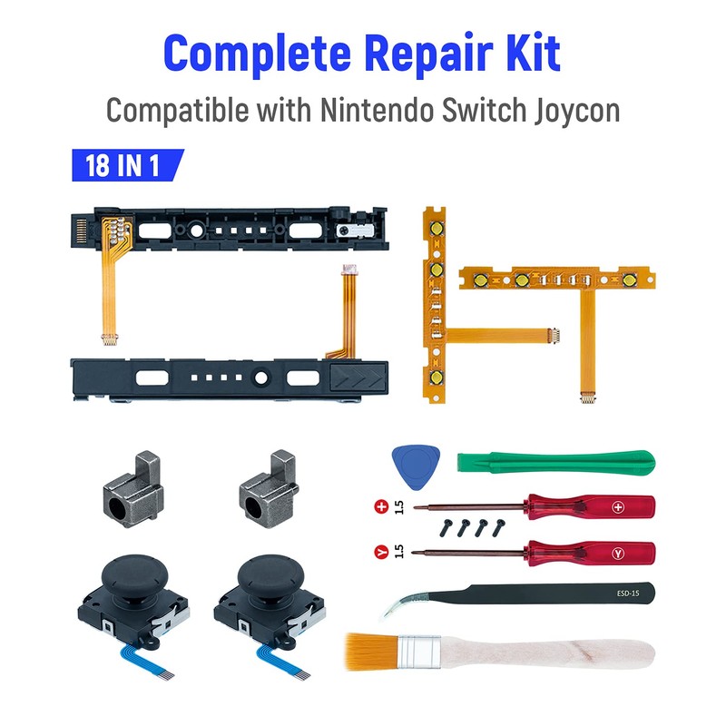 Mcbazel 18 in 1 Replacement Repair Kit for NS Switch