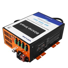 WAVLINK 80 Amp RV Power Converter, 120V AC to 12V DC Battery Charger with 4 Smart Charging Modes, 13V-16.5V Adjustable Operating Range, Multi-Stage Charging