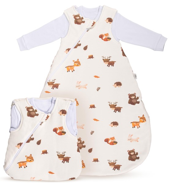 7clouds Baby Sleeping Bag for Newborns, 2-Piece & All Year