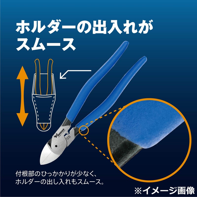 Tsunoda Electric Power Nippers, Strong Blade 9.6 Inches (225 mm)