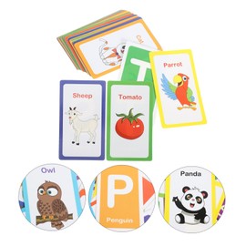 SUPVOX Alphabet Flash Cards for Toddlers Educational Learning Toy for Kids 26-Piece Set Colors Shapes and Numbers Cognitive Development for Early Education