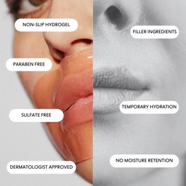 LOOPS Weekly Reset Hydrogel Lip Mask - Super Hydrating Mask for Moisturizing Lips - Rejuvinate and Reduce Signs of Puffiness - Mother's Day Gifts for Mom - 5 Pc