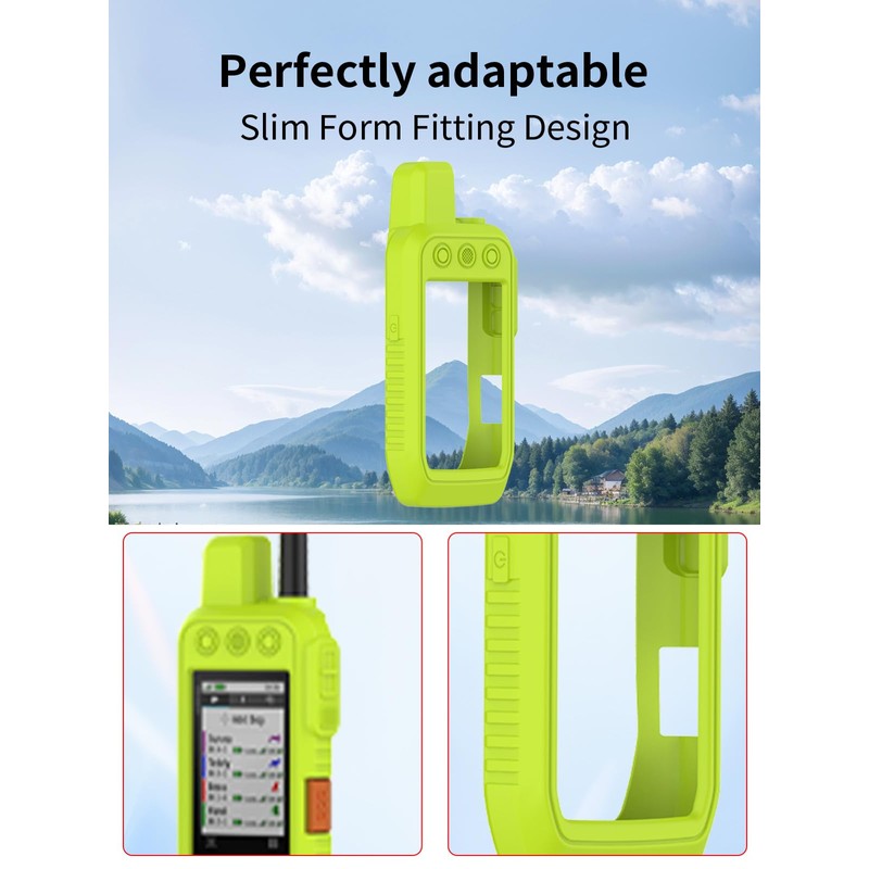 Case for Garmin Alpha 200i/Alpha 300i Tracking Handheld,BOVUGAC Shockproof Silicone